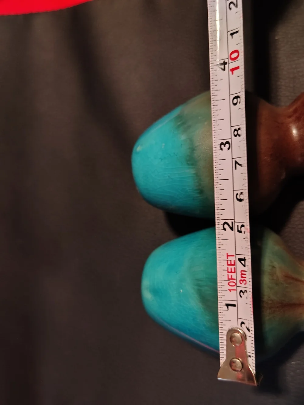Handcrafted Turquoise Ceramic Decorative Vases - Set of 2